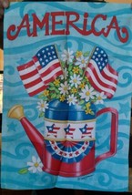 18 X 13 In. Deb Strain Patriotic America Cloth Indoor/Outdoor Flag - $6.16 CAD