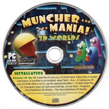 Muncher Mania! 3D Worlds (PC-CD, 2006) for Windows 98/ME/XP - New CD in SLEEVE - £3.99 GBP