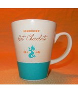 Starbucks 2010 Mug Hot Chocolate Coffee Cup 15 oz teal &amp; beige w/ Mermai... - $10.00