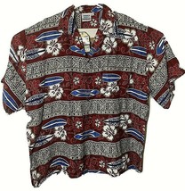 XL NWT Jammin Shirts Brand Mens Button Up Hawaiian Surf Boards Floral Ma... - £22.09 GBP