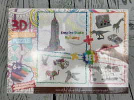 3D Coloring Puzzle Set 9 Animals Puzzles Creative DIY Kids Preschool - £22.50 GBP