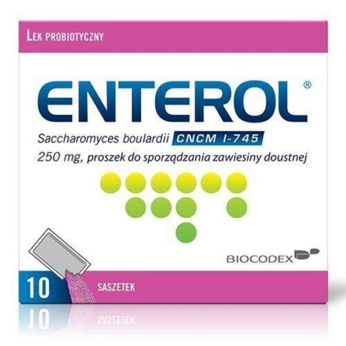Primary image for Enterol 250 mg 10 sachets Acute Infections Treatment PROBIOTIC Diarrhoea
