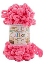 4 skn/Ball Alize Puffy Baby Big Loop Blanket Yarn 100% Micropolyester Soft Yarn  - £18.93 GBP