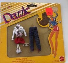 Vintage FASHIONS FOR DAZZLE Doll ~JAZZY JEANS SET ~MATTEL ~1981 - $9.49