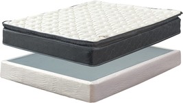 Treaton,9-Inch Medium Firm Pillowtop Memory Foam Hybrid Mattress With 5”, White - £315.11 GBP