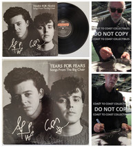 Smith & Orzabal signed Tears for Fears Songs from the Big Chair album COA proof= - £428.87 GBP