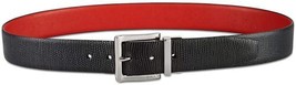 DKNY Womens Textured To Smooth Reversible Belt Color Black/Red/Silver Si... - £44.84 GBP