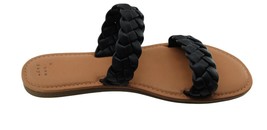 Women Sandals A New Day Women Lucy Double Band Sandals Size 10 Black/Brown - $10.29