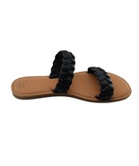 Women Sandals A New Day Women Lucy Double Band Sandals Size 10 Black/Brown - $10.29