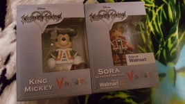 Kingdom Hearts Vinimates Lot Of 2 Figures King Mickey&amp;Valor From Sora - £11.68 GBP