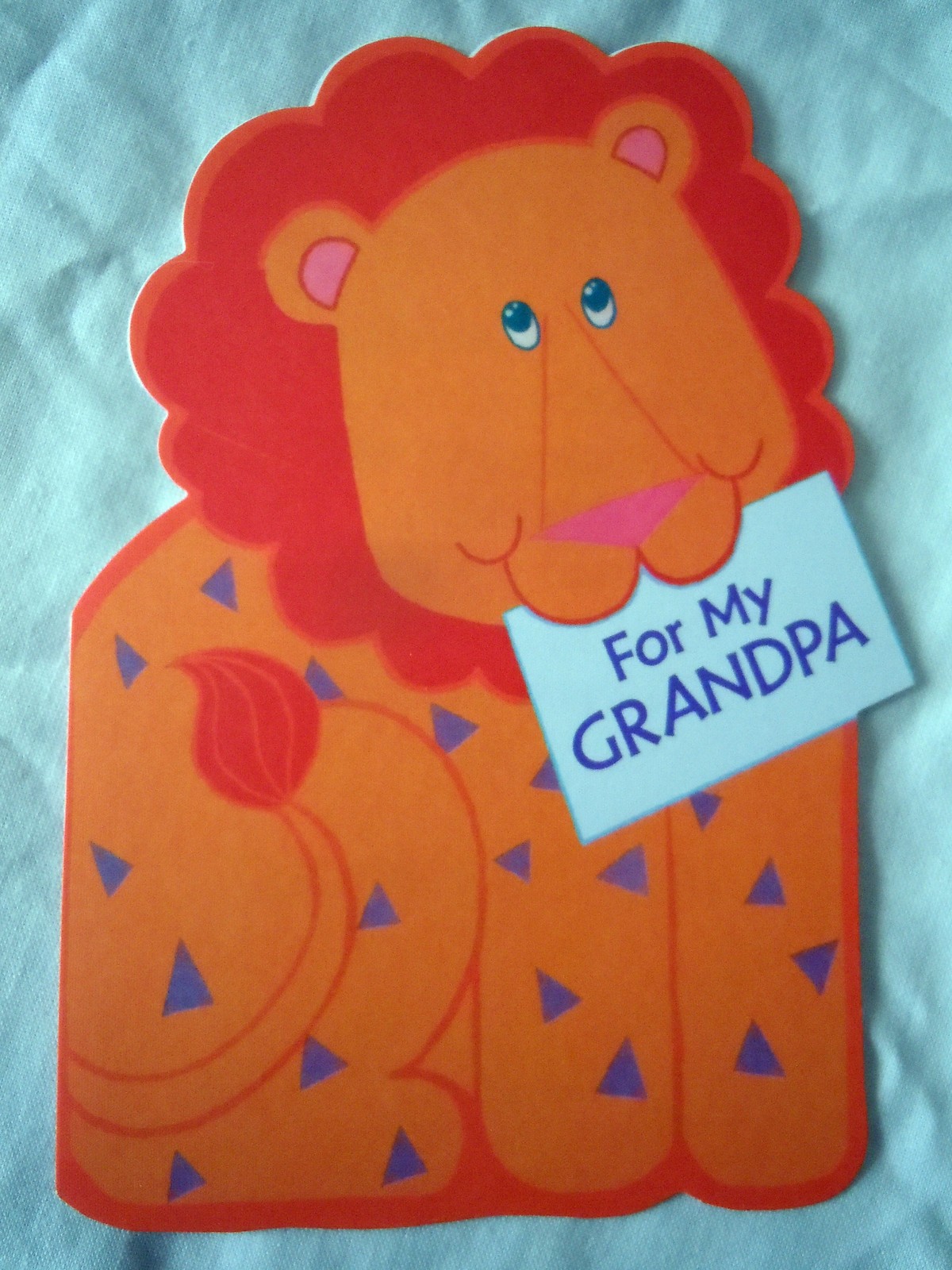 Vintage Hallmark For My Grandpa Lion Card 1980s - $1.99