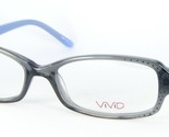 Neuf ViViD 813 Gris/Bleu Lunettes Plastique Cadre 53-16-135mm - $62.80