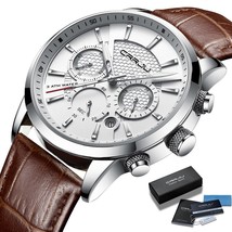 Watches Mens Sport Waterproof Date Chronograph - £32.72 GBP