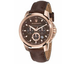 Maserati R8871621004 Successo Reloj analógico de cuarzo marrón de acero... - $203.08