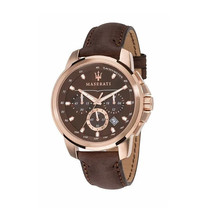 Maserati R8871621004 Successo Reloj analógico de cuarzo marrón de acero... - £162.33 GBP