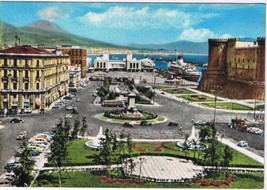 Italy Postcard Napoli Town Hall Square - $4.94