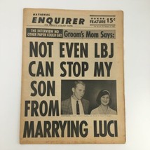 National Enquirer Newspaper February 6 1966 Luci Baines Johnson and Pat ... - $28.47