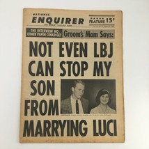 National Enquirer Newspaper February 6 1966 Luci Baines Johnson and Pat ... - $541.96 MXN