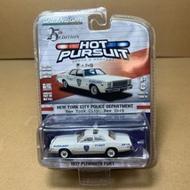 2017 Greenlight 25th Edition Hot Pursuit New York City Police 1977 Plymouth Fury - £21.57 GBP