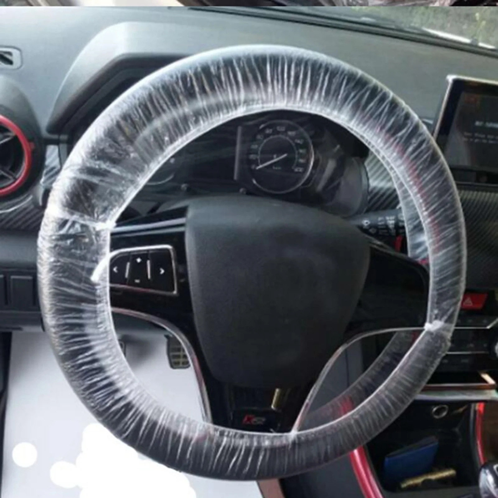 100Pcs/lot Universally Vehicle Car Disposable Plastic Steering Wheel Protector C - £50.67 GBP