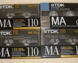 TDK MA 90 &amp; 110 Lot 4 Type IV Cassettes New and Sealed - £77.57 GBP