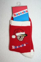 Bazooka Bubble Gum Christmas Socks New Sz 9-11 Bazooka Joe Santa Candy - £15.61 GBP