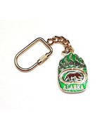 Alaska Grizzly Bear Paw Green Gold Tone Souvenir Spinner Keyring Keychai... - €10,35 EUR