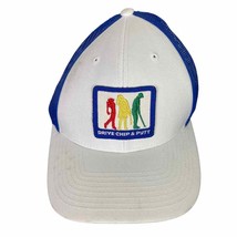 Golf Drive Chip Putt Hat White Adjustable Cap Embroidered Golfing Logo M... - £9.95 GBP