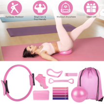 14Pcs All-in-One Pilates Kit, Pilates Ring Yoga Ball Resistance Bands Se... - $84.00