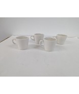 Set of 4 Buffalo China USA Heavy Restaurant Ware Coffee Cups Mugs - £23.94 GBP