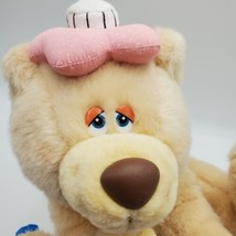 Vintage Russ Get Well Bear Plush with Cake Hat. Stuffed Animal  - £15.71 GBP