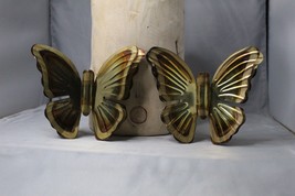 Home Interior Homco Metal Butterfly Wall Decor Brass Copper Butterflies ... - £8.30 GBP