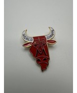 Vintage Chicago Bulls Basketball Lapel Collectors Pin 3.8cm - £9.32 GBP