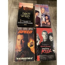 Lot 4 VHS Tapes Keanu R Sandra Bullock Steven Seagal Sally Field Robin W... - $14.80