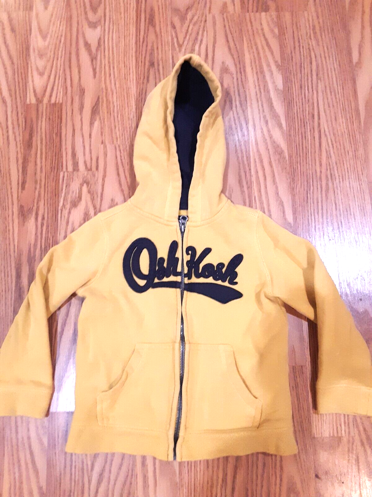 Primary image for Oshkosh Bgosh Full Zip Up Hoodie Sweatshirt yellow size 4T