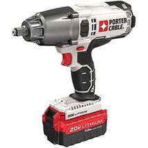PORTER-CABLE 20V MAX Impact Wrench, 1/2-Inch (PCC740LA) Kit (Battery &amp; C... - $220.35