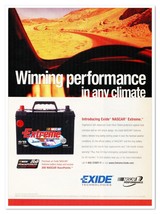 Exide NASCAR Extreme Battery Winning Performance 2007 Print Magazine Ad - £7.74 GBP