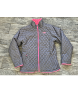 The North Face Reversible Mossbud Quilted Fleece Jacket Size XL 18 Pink ... - $54.02