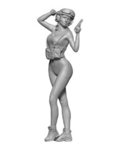 1/9 Resin Model Kit Beautiful Girl Woman US Pilot Fantasy Unpainted - £18.82 GBP