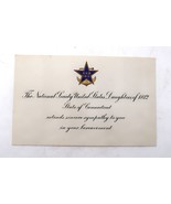 Vtg National Society US Daughters 1812 Connecticut Sympathy Card Ephemer... - $39.99