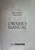2002 Mazda Protege 5 Protege Owner&#39;s Manual [Paperback] Mazda Motor Corp. - $14.75