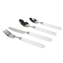 Gibson Sensations II 16 Piece Stainless Steel Flatware Set with White Ha... - $955.87 MXN