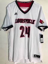 Adidas NCAA Jersey Louisville Cardinals #24 White sz L - £13.55 GBP
