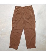 Sundance Women&#39;s Relaxed Fit Wide Leg Rust Utility Cargo Pants - Size 8 - $570.23 MXN