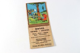 Vintage 1939 Houston Texas Monel Nickel Inconel Metal Goods Calendar Advertise - £8.78 GBP