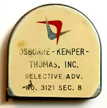 Vintage Lufkin 252 TC 8-Foot Metal Tape Measure Osborne Kemper Thomas Inc - £12.29 GBP