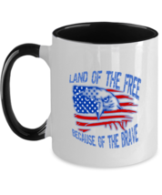 Independence Day Mugs Land Of The Free, 4th July,Independence Day Black-2T-Mug  - £14.34 GBP