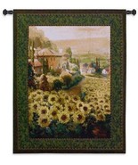 53x45 SUNFLOWER Fields Floral Tapestry Wall Hanging - £139.55 GBP