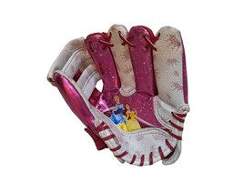 Franklin Disney Princess Pink Baseball Glove RHT 8&quot; Goes On Left Hand GUC - $10.73