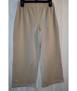 NEW WOMENS Women with Control BEIGE PULL ON WIDE LEG KNIT CAPRI  SIZE M ... - $34.12 CAD